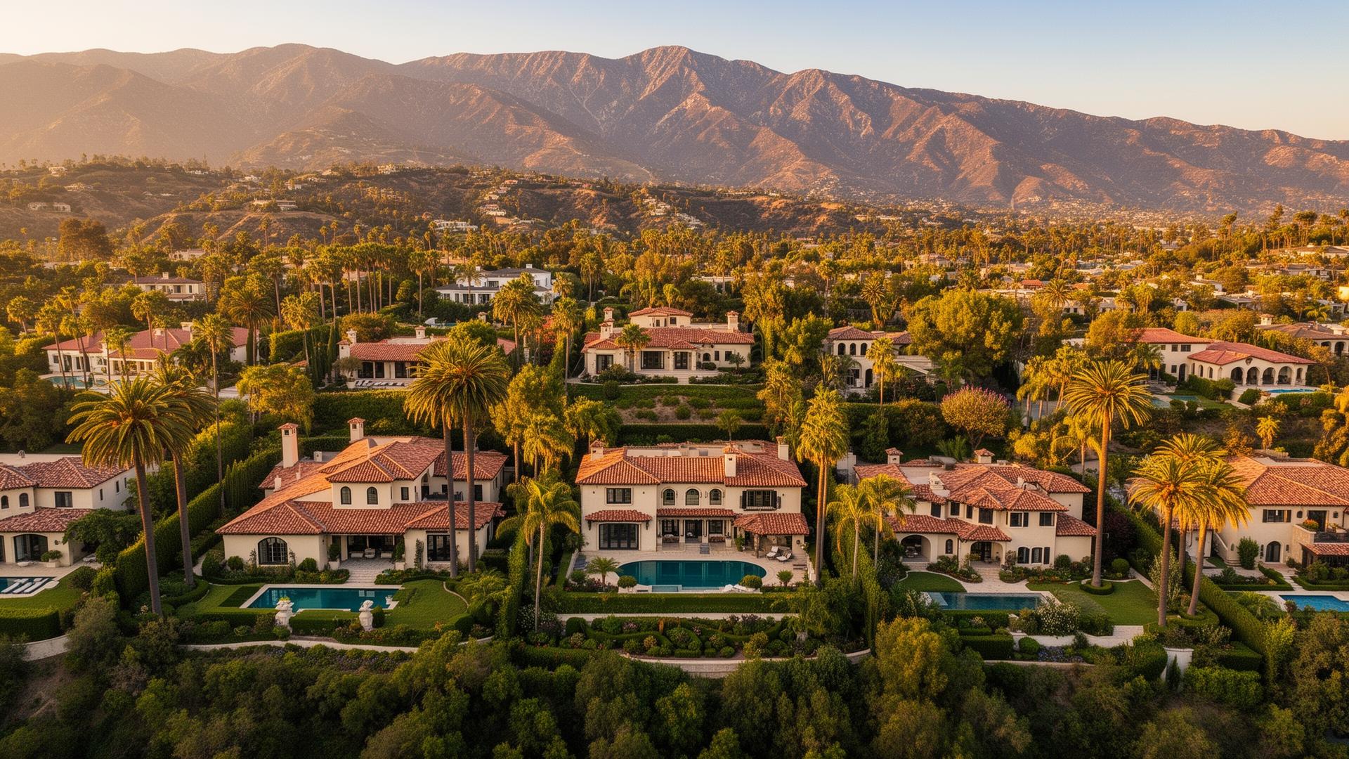 Homes across the San Gabriel Valley foothills